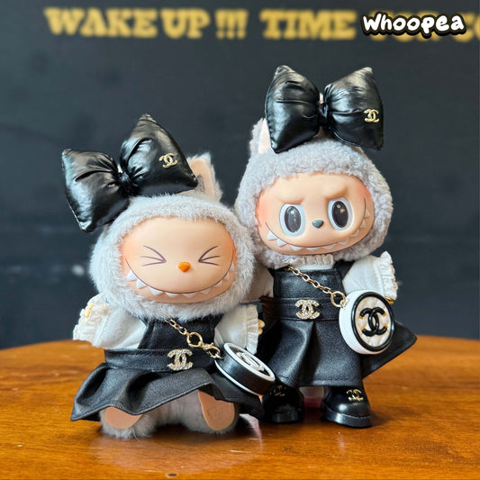 POP MART Labubu Replacing Clothes Set, Labubu Chanel Outfit (No Dolls)