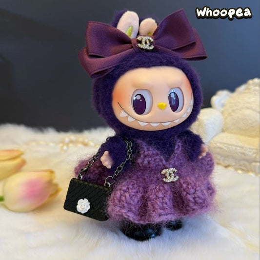 POP MART Labubu Replacing Clothes Set, Labubu Outfit Chanel (No Dolls)