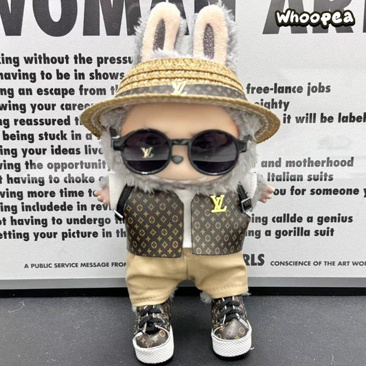 POP MART Labubu Replacing Clothes Set, Labubu Outfit LV (No Dolls)