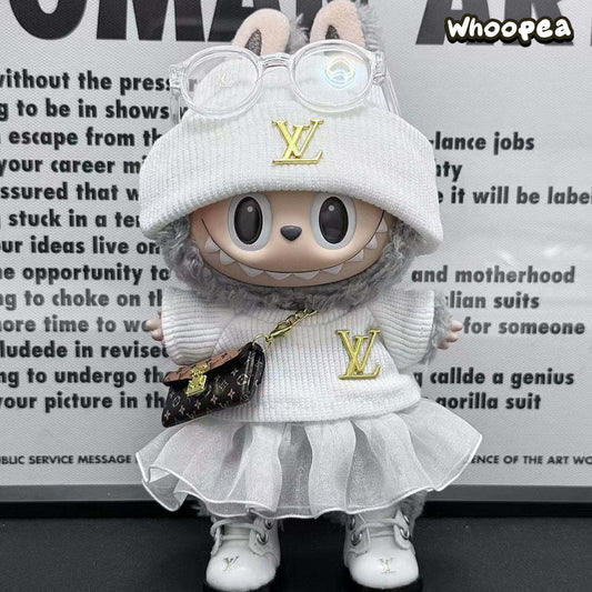 POP MART Labubu Replacing Clothes Set, Labubu Outfit LV