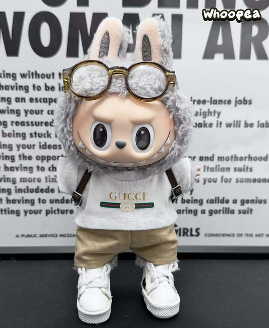 POP MART Labubu Replacing Clothes Set, Labubu Outfit GUCCI (No Dolls)