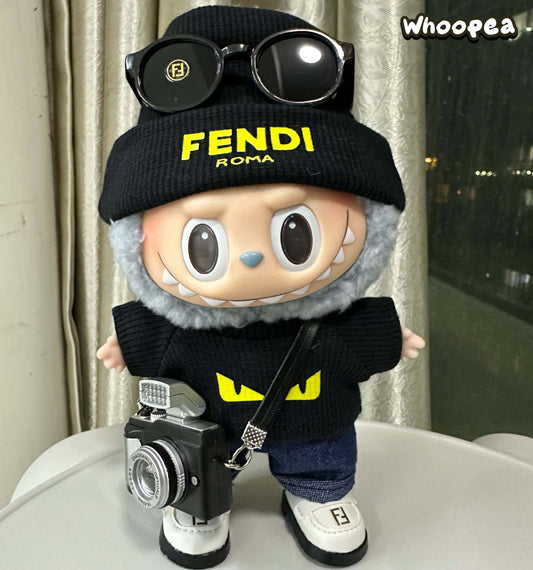 POP MART Labubu Replacing Clothes Set, Labubu Outfit Fendi (No Dolls)