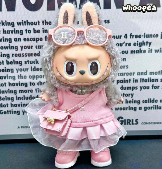 POP MART Labubu Replacing Clothes Set, Labubu Outfit Hermès (No Dolls)